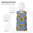 thumbnail image 3 of Honeii Sunflowers print basktball shirt for men and women, Unisex basketball jersey for Theme party-Medium, 3 of 6