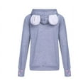 thumbnail image 4 of Sweat à Capuche Mode Chat pour Femmes (Rose, S, B), 4 of 11