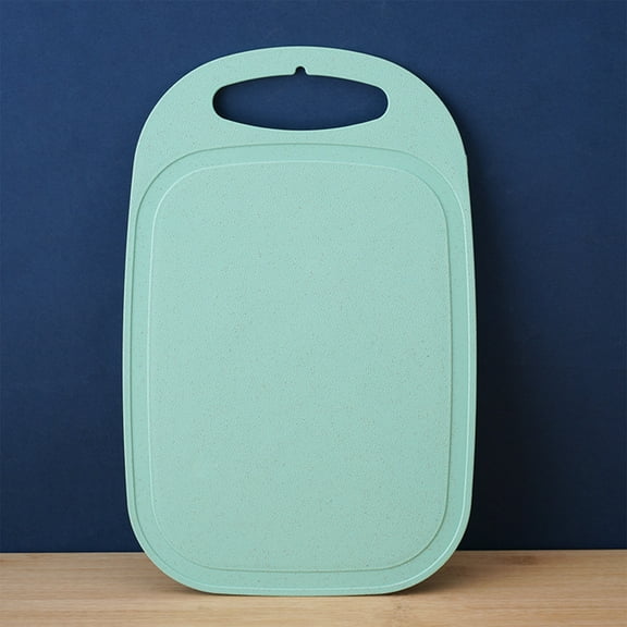LACKUST Reversible Cutting Board with Easy Grip Handle,Cutting Boards for Kitchen Clearance,Dishwasher Safe,Black,Green