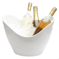 Insulated Ice Bucket for Parties 8L, Large Drink Bucket for Cocktail Bar, Plastic Ice Holder
