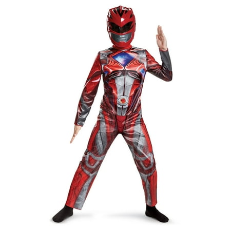 Boys Power Rangers Movie Red Ranger Costume