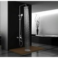 thumbnail image 3 of DROP Bath and Kitchen DR091028 Round Wall Mount Shower Set in Chrome Color, 3 of 4