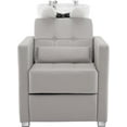 thumbnail image 5 of BarberPub Classic Shampoo Station Chair, Adjustable Ceramic Hair Wash Bowl, Shampoo Chair and Bowl Unit 9309, 5 of 5