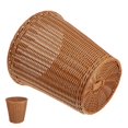 thumbnail image 4 of Decorative Trash Can For Kitchen Wastebasket Simple Generous Design Brown Plastic Material Home Organization 1Pack, 4 of 4