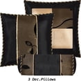 thumbnail image 5 of Nanshing Pastora 7 Piece Luxury Glam Leaves Print, Bronze, Full, 5 of 11