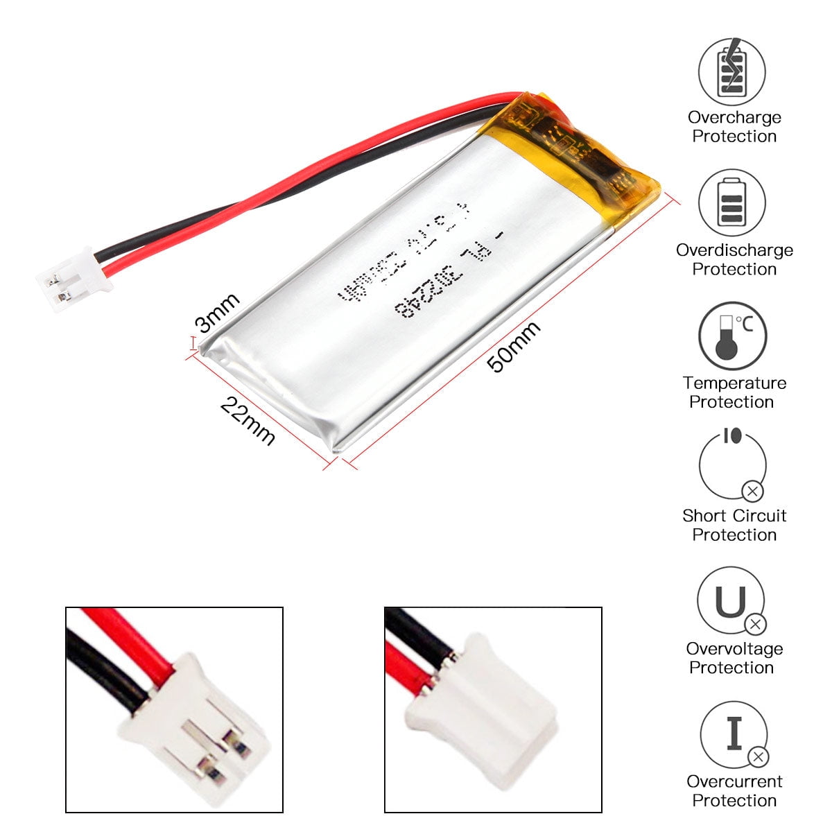 Replacement Battery For GlobalSat BT-300 BT-308 - 1350mAh Li-ion Power Cell
