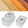 thumbnail image 1 of Contenedores de almacenamiento de alimentos 3 unidades/juego de cajas herméticas transparentes de almacenamiento de alimentos con tapa de bloqueo para harina arroz azúcar ANGGREK Otros, 1 of 8
