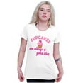 thumbnail image 3 of Cupcakes Good Idea Food Sweet Dessert Womens Slim Fit Graphic Tee Brisco Brands L, 3 of 5