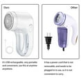 thumbnail image 4 of USB Rechargeable Fabric Shaver,Lint Remover,Lint Shaver,Cordless Removable Effectively Electric Dual Protection Sweater Shaver for Clothes,Legging,Sofa,Curtain,Socks - with 1 Extra Blades,White, 4 of 7