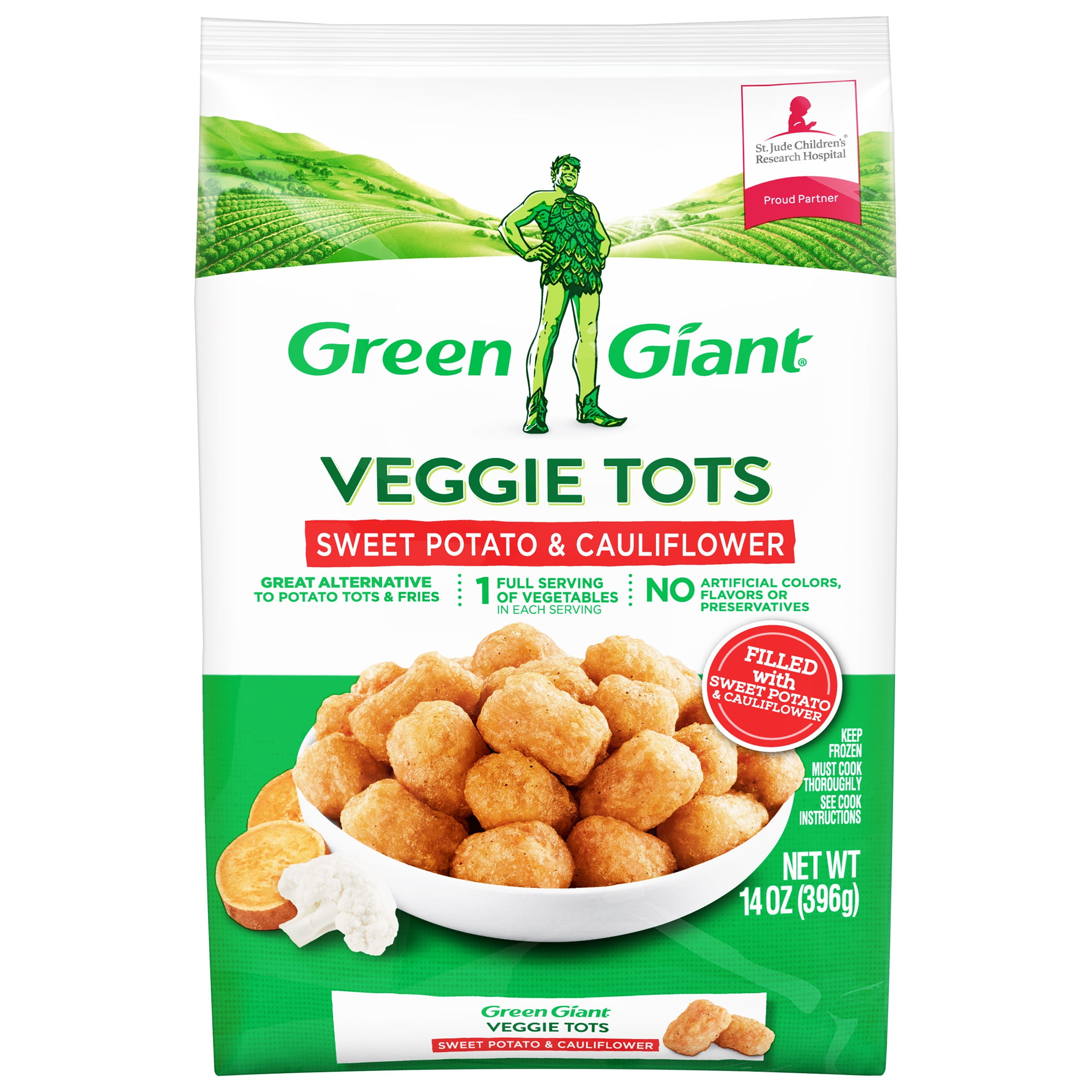 Green Giant Sweet Potato Cauliflower Veggie Tots 14 Oz Bag Walmart Com Walmart Com