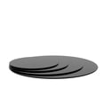 thumbnail image 5 of YYAo Glass Table Top Multipurpose Countertop,30" Round Tempered Glass Table Top Black Glass 1/4" Thick Round Polished Edge, 5 of 6