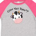 thumbnail image 4 of Inktastic Cow You Doin'? Cute Cow Boys or Girls Toddler T-Shirt, 4 of 5