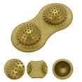 thumbnail image 3 of Unique Bargains 1 Pc Double Sphere Foot Massager for Home Gold Tone, 3 of 5