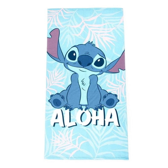 Disney Aloha Beach Bath Stitch 100% Polyester, Blue
