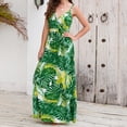 thumbnail image 4 of SMihono Robe Maxi Bohème d'Été pour Femmes Grande Taille Mode d'Été pour Femmes Robe Bohème à Bretelles avec Grande Robe de Tempérament pour les Vacances Robe Évasée de Plage, 4 of 9