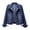 Z03-Dark Blue, variant on Miaoju Jean Jacket Women Long Sleeve Colored Cropped Denim Jacket Light Wash Short Jean Jacket Trucker Coat, BU3 S