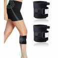 thumbnail image 1 of wonima44 Knee Brace 2 Pack for Instant Relief from Sciatic Nerve Pain, Acupoint Pressure Pad Applies Gentle Targeted Compression brace for sciatica as seen on tv, Joint Pain Relief - Black AF, 1 of 1