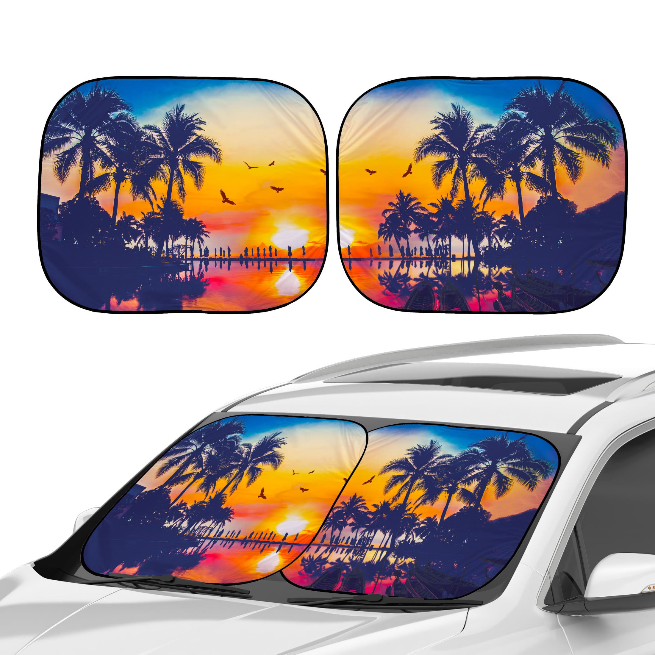 2 piece windshield sun shade discount