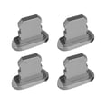 thumbnail image 1 of Sidaley 4Pcs Mobile Phone Stopper Dust Proof USB Protection Anti-dust Cap Micro Charging Port Replacement for 13/Mini/Pro/Pro Max Cables de audio/vídeo Gris, 1 of 4