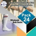 thumbnail image 5 of Yacht & Smith USA Pride Wholesale Cotton Socks For Men Woman Children, American Themed Socks (Kids (6-8) Tube, 24), 5 of 7