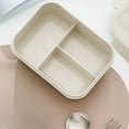 thumbnail image 5 of Tunhigl Microwave-Safe Lunch Box - Leakproof Insulated Bento, Dishwasher & Freezer Safe, Stackable Meal Prep Container, Office Work Picnic Beige, 5 of 6
