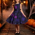 thumbnail image 2 of ATOGUTA Dress Girl Sleeveless A Line Halloween Dress Flowy Tween Girl Party Dresses Purple, Size 4T-14, 2 of 7