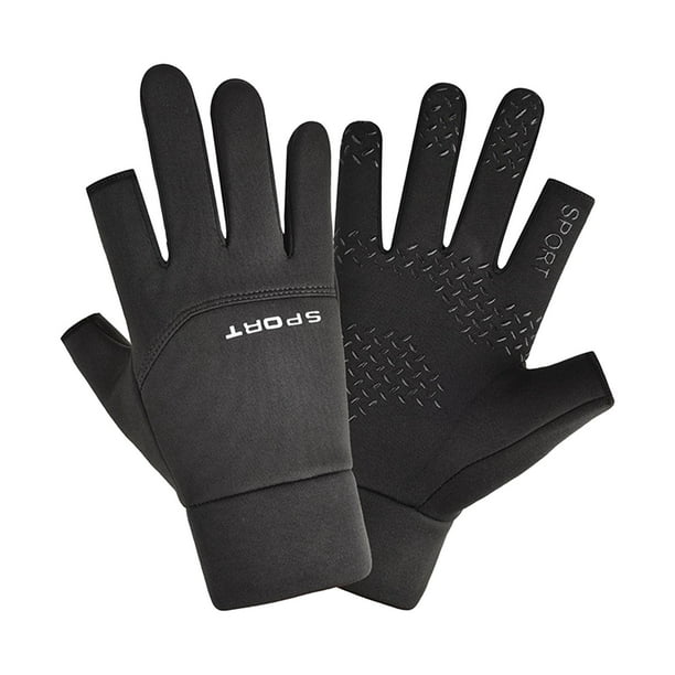 Guantes de invierno para hombre Yinane impermeables antideslizantes Térmicos para ciclismo Negro