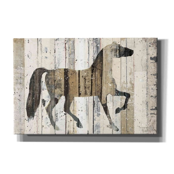 Epic Graffiti 'Dark Horse' by Michael Mullan, Canvas Wall Art, 26"x18"