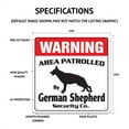 thumbnail image 2 of SignMission WD-AUSTRALIAN SHEPHERD 12 x 8 in. Area Patrolled Gag Funny Dog Warning Pet Australian Shepherd Security Sign, 2 of 5