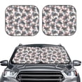 thumbnail image 2 of Windshield Sun Shade, Turtle Print Foldable Car Sun Shade Windshield For Front, 2 Pieces, 2 of 4