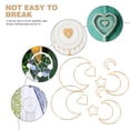 thumbnail image 4 of Miangastore Craft Hoops 20Pcs Metal Dreamcatcher Rings Long Lasting Shine Heart Shape, 4 of 8