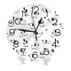 thumbnail image 2 of Reloj de pared de raza pura Jack Russell Terrier en varias poses - Reloj de pared silencioso que no hace tictac de 10 pulgadas - Estilo rústico retro decorativo para sala de estar, cocina, hogar,, 2 of 7