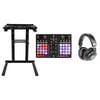 Hercules P32 DJ USB MIDI Mixing DJ Controller Interface+32-Pads+Stand+Headphones
