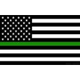 thumbnail image 4 of Spy Spot Set of 4 Vinyl Thin Green Line Support US Military Flag Army Stickers Decals 4" x 2.5" Weatherproof UV Resistant, 4 of 6