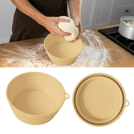 

Kihbxv Bread Proofing Basket Silicone Bread Baking Supplies Dough Proofing Bowl Containers Oven Baking Gifts For Kitchen Fork Deal