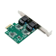SYBA Multimedia 2-Port Ethernet PCIe x1 Card - PCI Express x1 - 2 Port(s) - 2