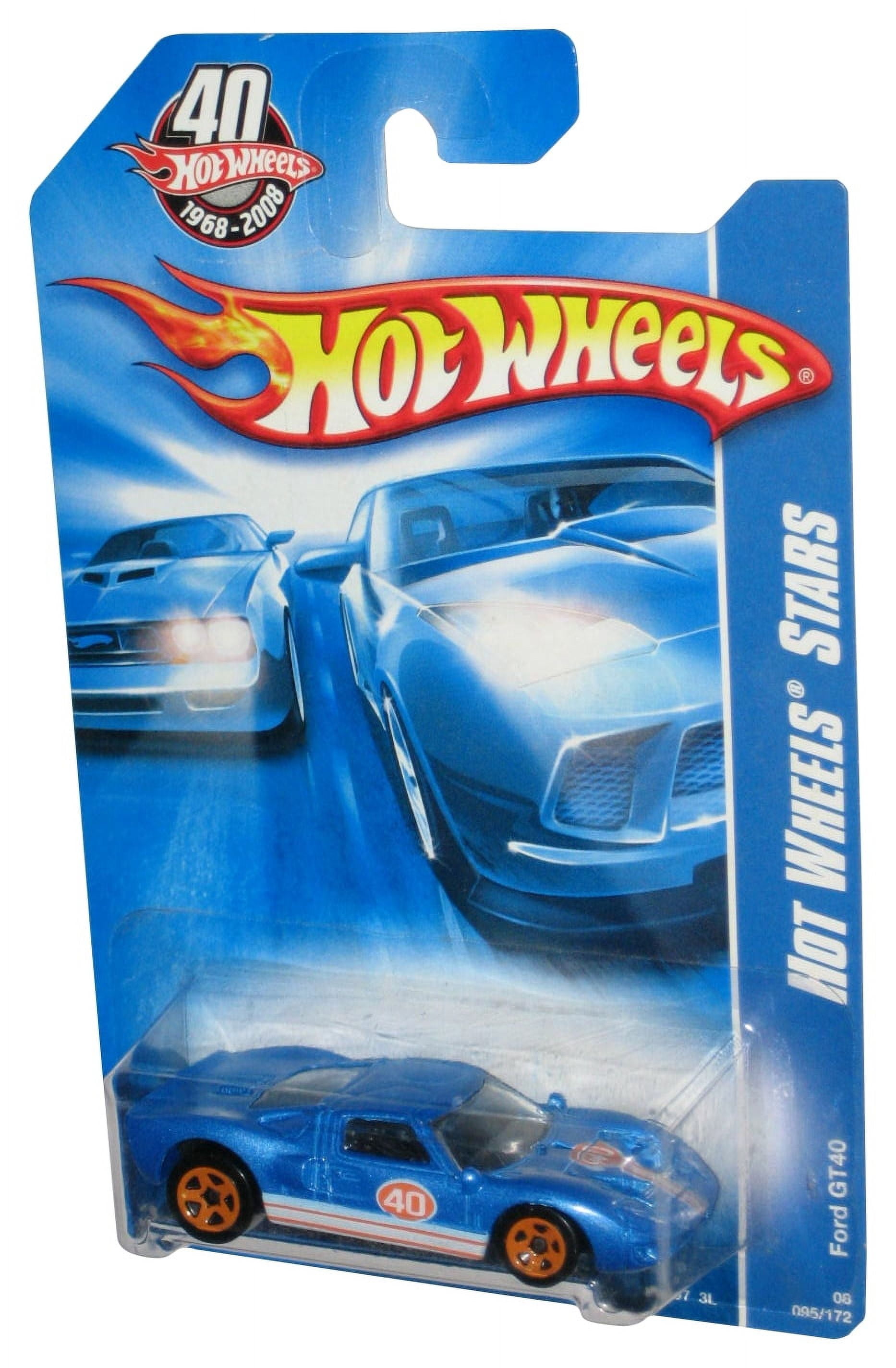 Hot Wheels Web Trading Cars 19/24 (2007) Blue Ford GT40 Car 095