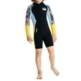 thumbnail image 4 of Traje de neopreno de 2,5 mm para niños, manga larga, cremallera frontal. Negro S, 4 of 9