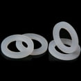 thumbnail image 3 of 10pcs o-rings silicone gasket rubber seal 1/2" 3/4" 1" 2" silicone seal flat cylinder sealing washer spacer filter ring adapters, 3 of 4