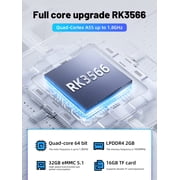RG353VS Handheld Game Console 3.5 Inch IPS Screen 640*480 High Resolution CPU RK3566 Quad-Core System Linux 1G/64G+16G 3200mAh Battery(Black/ Gray Transparent)