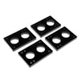 thumbnail image 1 of 4 piezas de almohadillas de choque duraderas de 6 mm para skateboard longboard negro 8 mm Sunnimix Almohadillas de amortiguación para skateboard de 4 piezas, 1 of 4