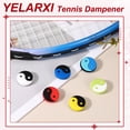 thumbnail image 4 of Uxcell Tennis Dampener, TaiChi Pattern Silicone Tennis Racket Dampeners Racket Shock Absorber Reduce Vibration Soft Cute Fit for (Players/Universal Fit for All Racquets) 6Pcs & 6 Colors, 4 of 7