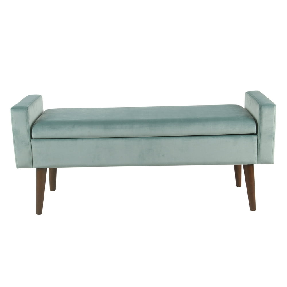 HomePop Fulton Velvet Storage Bench, Multiple Colors