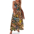 thumbnail image 1 of Vestido sin mangas con diseño funky retro vintage dibujado a mano, ropa de mujer, novedades 2024, ropa para mujer, 1 of 7