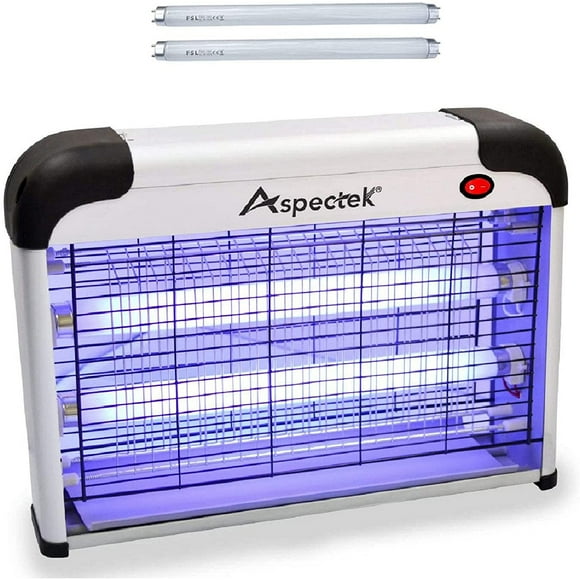 ASPECTEK Powerful 20W Electronic Insect Killer, Bug Zapper, Fly Zapper, Mosquito Killer-Indoor Use Including Free 2 Pack Replacement Bulbs