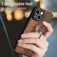thumbnail image 4 of SaniMore Case for iPhone 14 Plus 6.7" 2022, Python Pattern Skin Lens All-inclusive 360 Degree Ratating Kickstand Anti-scratch Slim Lightweight Wireless Charging Fashion Luxury Shell, Brown, 4 of 11