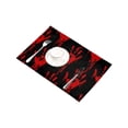 thumbnail image 3 of MKHERT Funny Bloody Hands Horror Halloween Theme Placemats Table Mats for Dining Room Kitchen Table Decoration 12x18 inch,Set of 6, 3 of 4