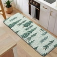 thumbnail image 5 of Light Green Christmas Tree and Snow Pattern Kitchen Rug Mat,Kitchen Runner Rugs Non Skid Washable,Decorative Kitchen Floor Mats for Kitchen,Sink,Laundry,17"x47.2", 5 of 7