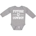thumbnail image 3 of Inktastic Future Cowboy Boys Rodeo Boys Long Sleeve Baby Bodysuit, 3 of 5