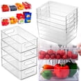 thumbnail image 4 of Juego de 8 contenedores Brandtrendy Para refrigerador libres de BPA, cajas organizadoras transparentes, 4 of 7